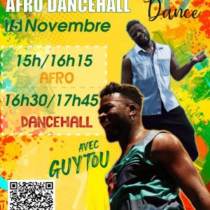 STAGE AFRO/DANCEHALL - SAMEDI 15 NOVEMBRE
