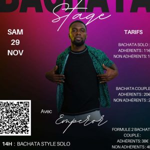 STAGE BACHATA - SAMEDI 29 NOVEMBRE